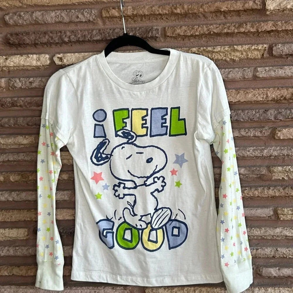 Vintage 80s Peanuts Snoopy Layered Star T shirt - Picture 5 of 5